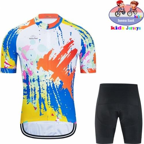 Cycling Jersey 2021 Mtb Summer Cycling Jersey Set Suit Boys Breathable Mountain Bike Clothes Kids Cycling Clothings