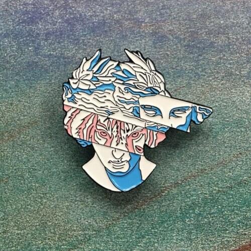 Statue Enamel pins Lapel Brooches Badges Women Men Accessories for Collection