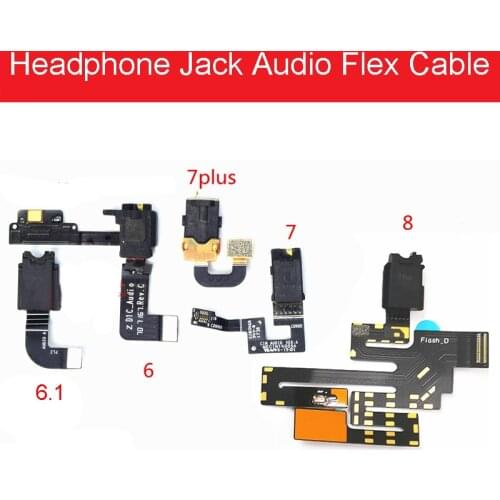 Earphone Audio Jack Flex Cable For Nokia 6 6.1 7 7 Plus 8 TA-1000 TA-1003 Headphone Jack Flex Cable Replacement Parts