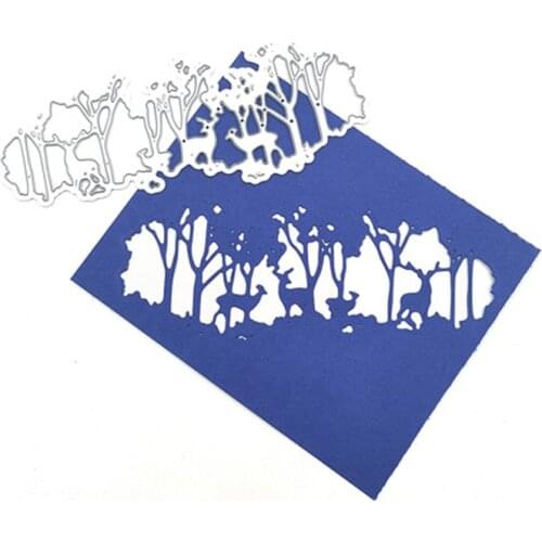 Julyarts Tree Elk Frame Dies Mold For Scrapbooking Scrapbook Craft Engraving Paper Cards Gift