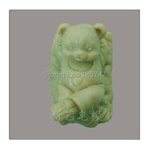 Hot !! New arrival 3D cute bear crafts soap mold / gift mold /silicone mold/cake mold