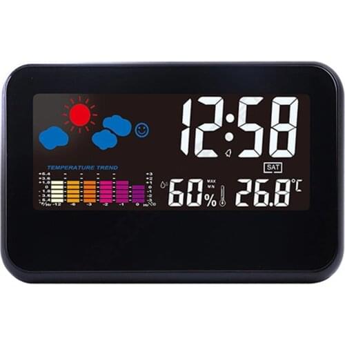 Multifunctional Weather Clock Sound Control Electronic Alarm Clock Creative Forecast Gift