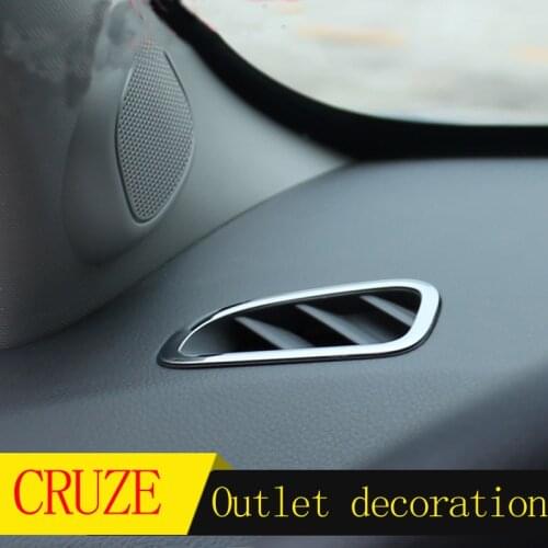 Foal Burning Stainless Steel Car Air Conditioning Outlet Vent Trim Sticker Interior Cover for Chevrolet Chevy Cruze 2009 - 2015