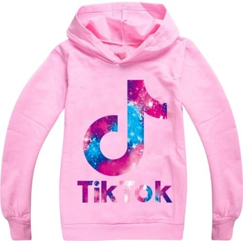 Fall Clothes for Kids Cotton Tik Tok Hot Selling Childrens Sweater Hoodie Teenage Hooded Girls Shirts 10 12 Year Boys Tshirt