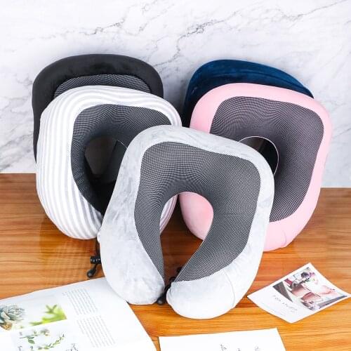 Memory Foam Soft Travel Pillow Neck Cervical Airplane Pillow U Shaped Travel Healthcare Neck Cushion