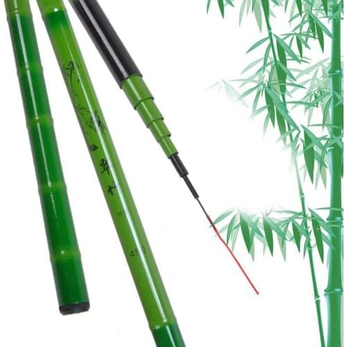3.6m 4.5m 5.4m 6.3m 7.2m Portable Stream Fishing Rod FRP Telescopic Fishing Rod Ultra Hard Carp Fishing Non Carbon Stick B501