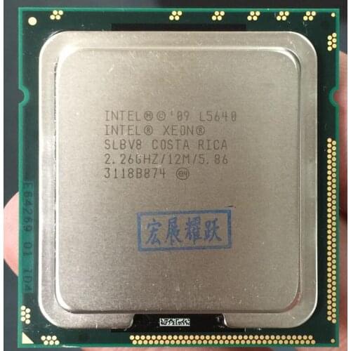 PC computer Intel Xeon Processor L5640 (12M Cache, 2.26 GHz, 5.86 GT/s Intel QPI) LGA1366 Desktop CPU