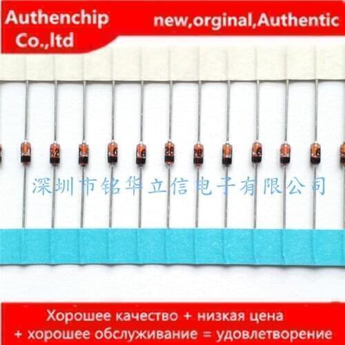 50pcs real orginal new RD3.3ES-T1AB1 AB2 in-line regulator tube DO34 3V3 400MW short row