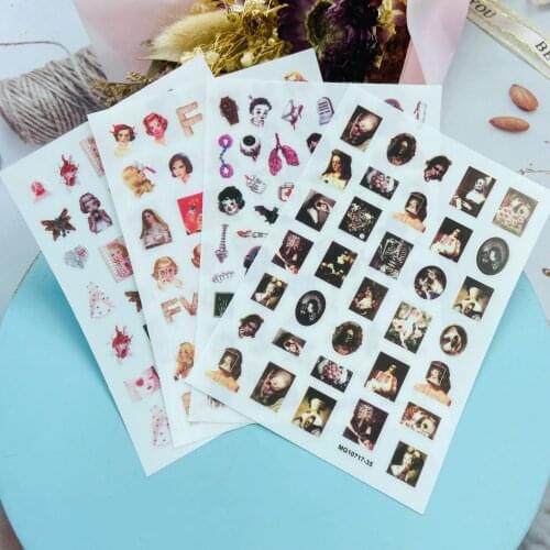 DIY Japanese Style Back Glue Adhesive Thin Light Traceless Nail Stickers New Design Girls Nail Declas Nail Art Manicure