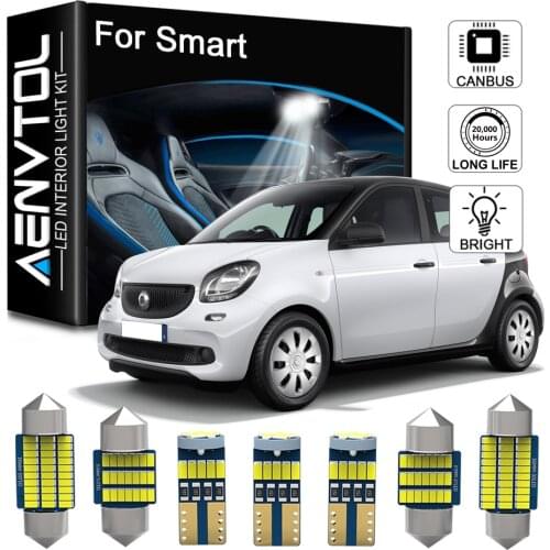 Seker Interior LED For Smart Fortwo 450 451 453 Forfour 454 453 EQ Canbus Vehicle Indoor Dome Map Reading Light Error Free