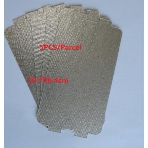 Quality 0.45mm thickness durable Microwave oven parts Mica Plate 6.4x10.7cm