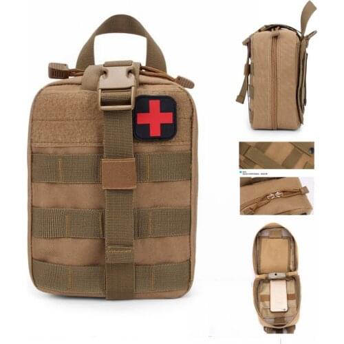Airsoft First Aid Bag Only Molle Medical EMT Pouch Outdoor Tactical Emergency Utility Pack Outdoor Travel Hunting Belt Holster