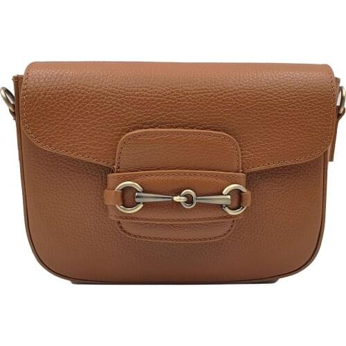 Womens cross body bag attraversiamo potentiometer, genuine leather, Italy, leather belt, small