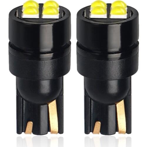 2x T10 LED Canbus Bulb 12V 6 SMD White 6000K 5W5 W5W Canbus LED Signal Light Car Wedge Side License Plate Interior Lamp No error