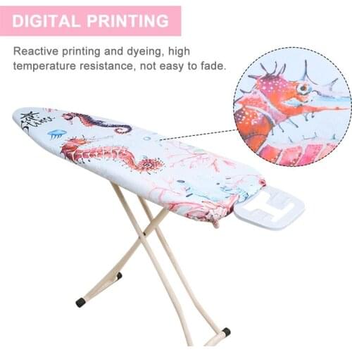 Printed Fabric Ironing Board Cover Ocean Series Pattern Non-Slip Thick Protective Cover Stain Resis Cloth Guard Protect
