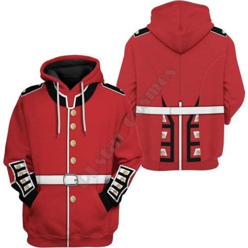Queens Guard Cosplay Costumes 3D Printed Men For Women hoodies DIY You Name Streetwear Fashion Hoodie/Sweatshirts Jacket 04