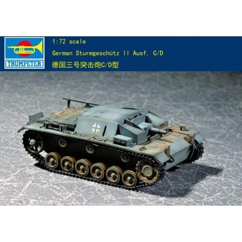 Trumpeter 07257 1/72 Sturmgeschutz III Ausf.C-D Model Assault Gun Tank Armored TH07151-SMT6