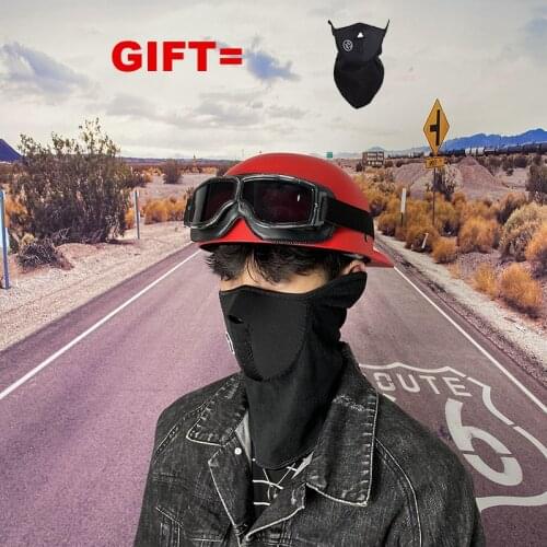 Motorcycle Helmet Motocross Helmet Vintage Open Half Face Vintage Motorbike Riding For Adults Man casco cascos capacete casque