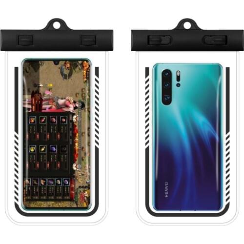 Explosive Tpu Mobile Phone Waterproof Bag Hanging Neck Large Transparent Waterproof Mobile Phone Case Diving Smart Phone Bag