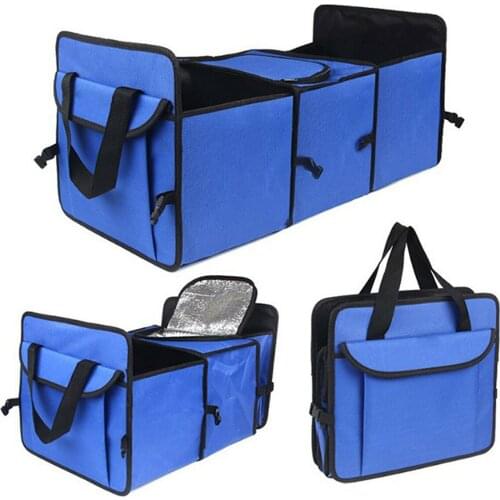 1PCS Multifunctional Car Storage Bag Foldable Travel Toys Food Container Bags Box Sundries Storage Box