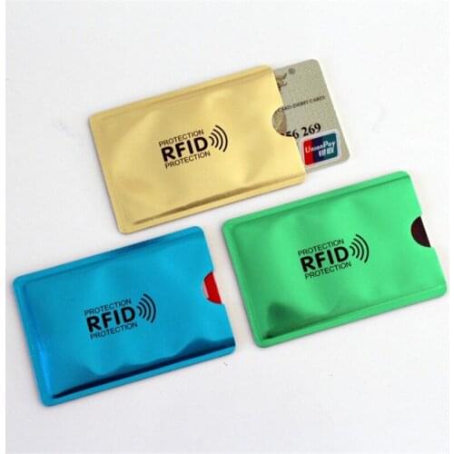 2PC Anti Rfid Credit Card Holder Bank Id Card Bag Cover Holder Identity Protector Case Portable Business Cards Cardholder