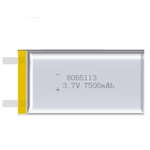2pcs/lot Li-polymer Rechargeable Battery 7500mAh 3.7V 8065113 Lithium Polymer Battery For Digital Products