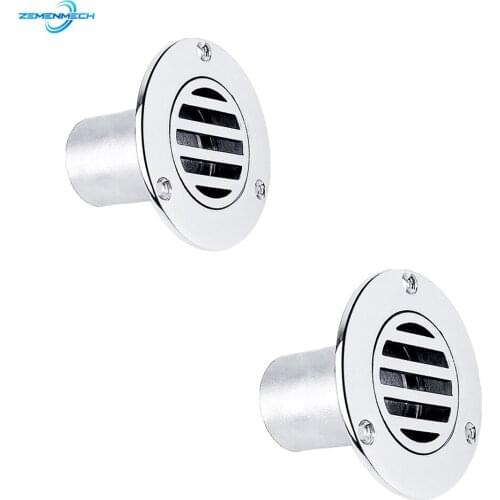 2X 316 Stainless Steel 1.5 Inch 38mm Marine Grade Boat Floor Deck Drain for Boat Yacht Deck Drainage Hardware Rowing Accessories