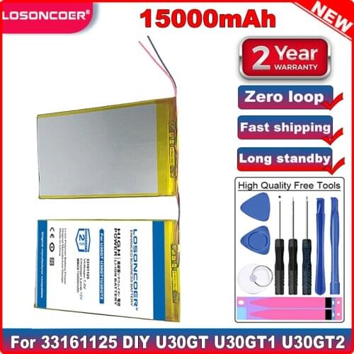 Newest 7.4V 15000mAh 33161125 Tablets Batteries DIY U30GT, U30GT1, U30GT2 dual four-core tablet pc battery 33161125 Size