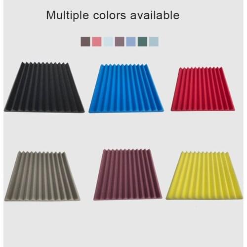 Acoustic Foam Panels Soundproof Studio Wedges Tiles for Karaoke Music Room Home 1 Sq Ft Sound Insulation Cotton H-best