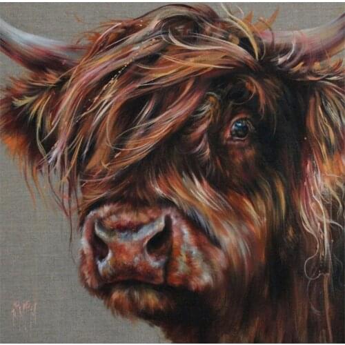 2019 Full square/round drill 5D Diy Diamond Painting animals cow Bull head Diamond Embroidery sale cross stitch wall painting