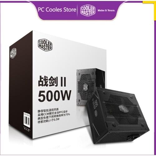Cooler Master PC PSU Game Computer Power Supply 12cm Fan 12V ATX PC Power Supply Rated 400W 400 Watt PFC Actice For Office