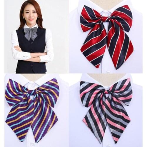 Women Tie Red Butterfly Womens Bow Tie Black Knot Female Girl Student Hotel Clerk Waitress Neck Wear Ribbon Ties green