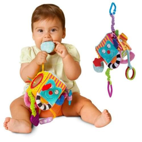 Toys For Baby Stroller Baby Mobile Baby Toy Plush Block Clutch Cube Rattles Early Newborn Baby Educational Toys 0-12 Months