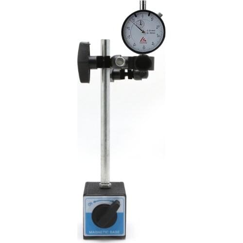 Magnetic Base Holder With Double Adjustable Pole ON/OFF Switch for Dial Indicator Test Gauge Esquadro Para Marceneiro