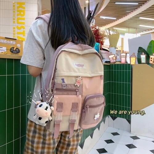 Cute Backpacks for Women College Student Kawaii School Bags for Teenage Girls Waterproof Laptop Travel Backpacks 2021 New Ladies