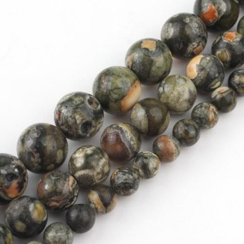 Natural Green Old KAMBABA Stone Beads For Jewelry Making 15inches 6mm 8mm 10mm DIY Jewelry (F00580)