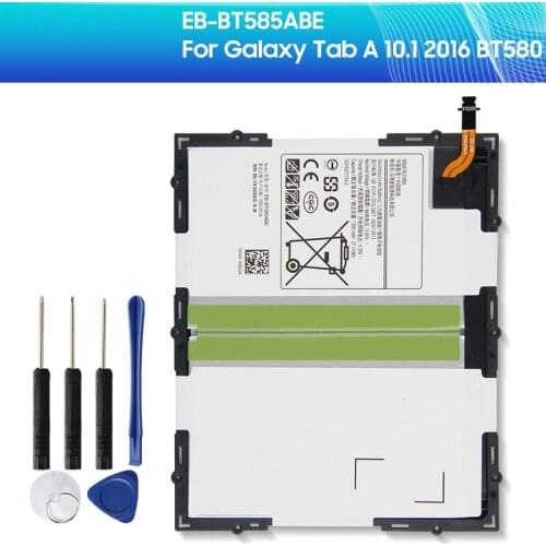 SAMSUNG Original Battery EB-BT585ABE EB-BT585ABA For Samsung Tab A 10.1 2016 SM-T585C BT580 7800mAh Authentic Tablet Battery
