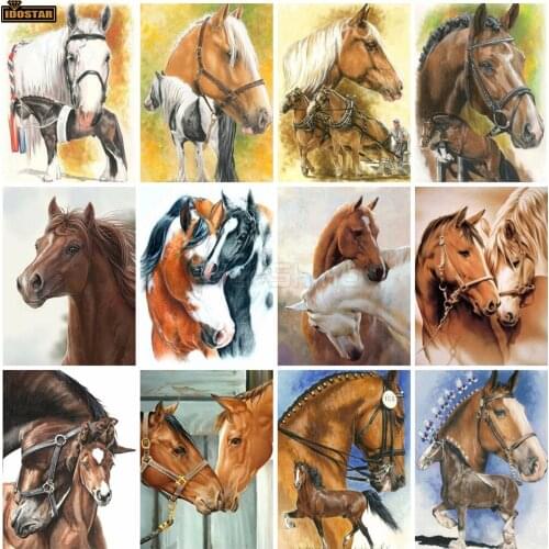 Full Square diamond Horse Cross Stitch Diamond Art Animals Mosaic Embroidery Sale Handwork Hobby Gift Wall Decor Gift