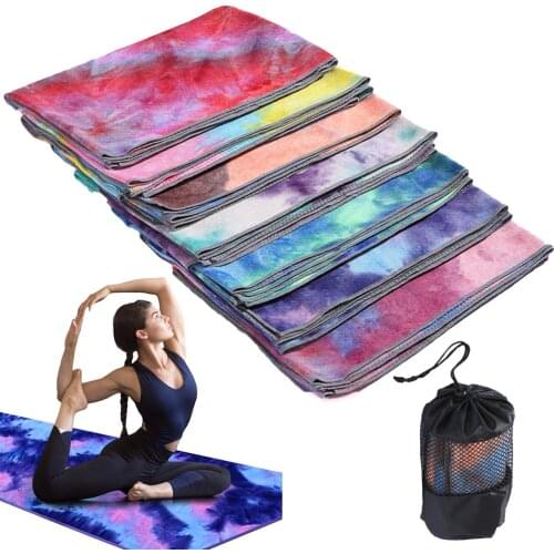 Fitness Towel Printed Yoga Towel Non-slip Printed Tie-dye Yoga Towel