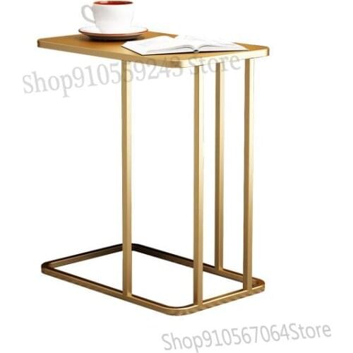 Nordic Sofa Side Table Light Luxury Square Table Side Table Marble Corner Table Small Coffee Table Bedside Table Simple Bedside