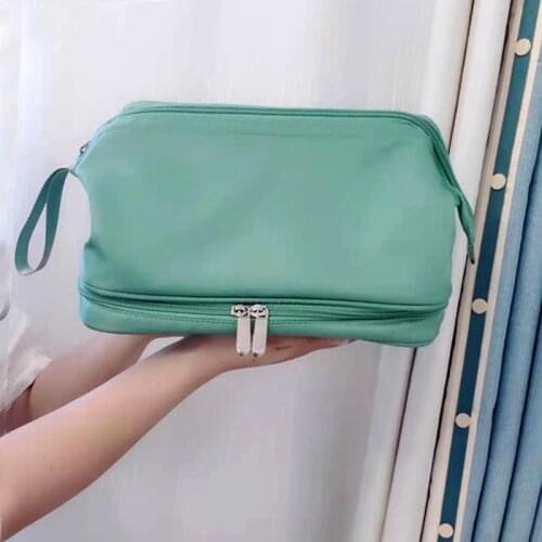 Large-capacity Big Cosmetic Bag Women Double Zipper Waterproof Makeup Bag Travel Toiletry Bag Make Up Organizer Neceser Mujer