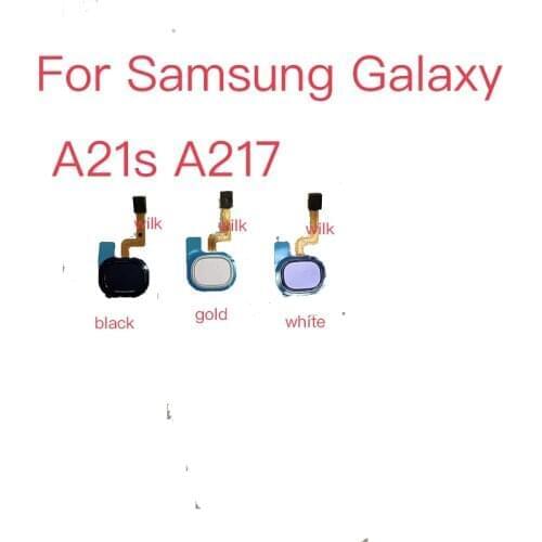 For Samsung Galaxy A21s A217 Original touch ID Fingerprint Sensor scanner Home Return Key Menu Button Flex Cable