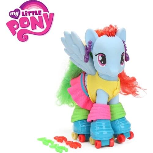 5.5inch My Little Pony Toys Dress up Fun Pinkie Pie Rainbow Dash PVC Action Figures Fashion Style Playset Collectible Model Doll