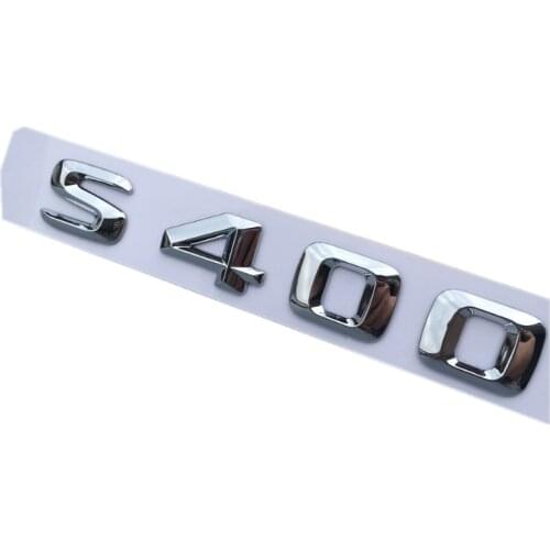 50PCS/LOT Plastic Chrome S400 S500 S600 Auto Emblem Badge Sticker Logo