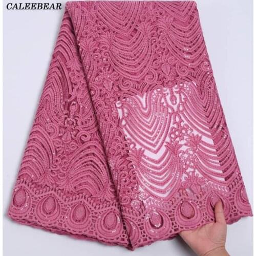 Onion African Lace Fabric 2021 High Quality Sequins Lace Fabric Embroidered Nigerian French Tulle Lace Fabrics For Wedding S2220