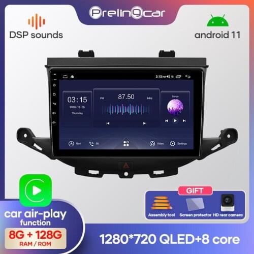 Prelingcar Android 10.0 Car multimedia navigation GPS DVD player For Opel Astra K 2015-2019 IPS screen Radio stereo