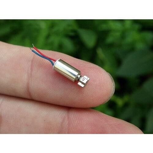 Free shipping 5 pcs 4*8MM DC1.5-3V Miniature Hollow Cup Vibration Motor Strong Vibration use for phone/precision instruments/DIY