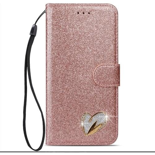 For Huawei P20 Lite P30 Pro Case Glitter Powder Flip Cover For Huawei Mate20 Lite Mate20 Pro Wallet Leather Case