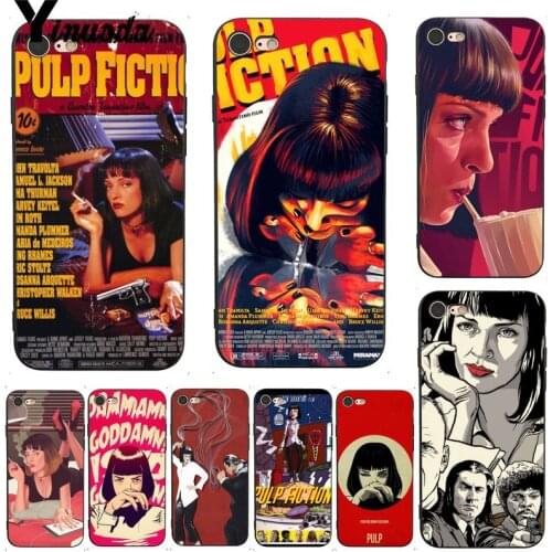 Yinuoda For iphone 7 6 X Case PULP FICTION MOVIE POSTER Luxury phone case for iPhone X 8 7 6 6S Plus X XS XR XSMAX 11pro MAX
