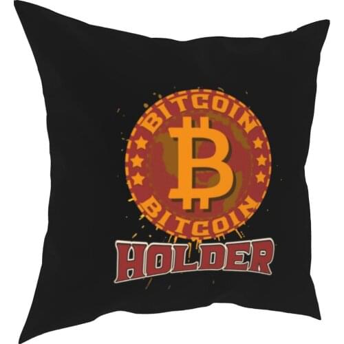 Bitcoin Holder Pillow Case Crypto Cryptocurrency Currency BTC Cushion Covers Custom Zipper Decorative Pillowcase for Car 18